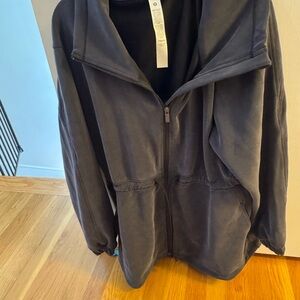 Dark Gray Zip-Up Hoodie